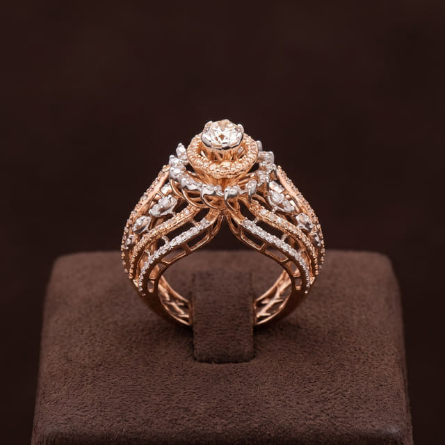 Floral Crown Cocktail Ring