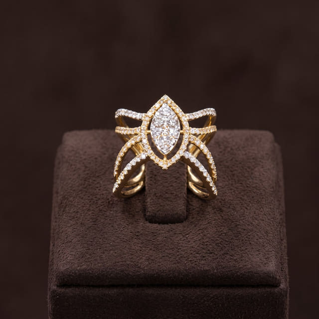 Marquise Lotus Ring