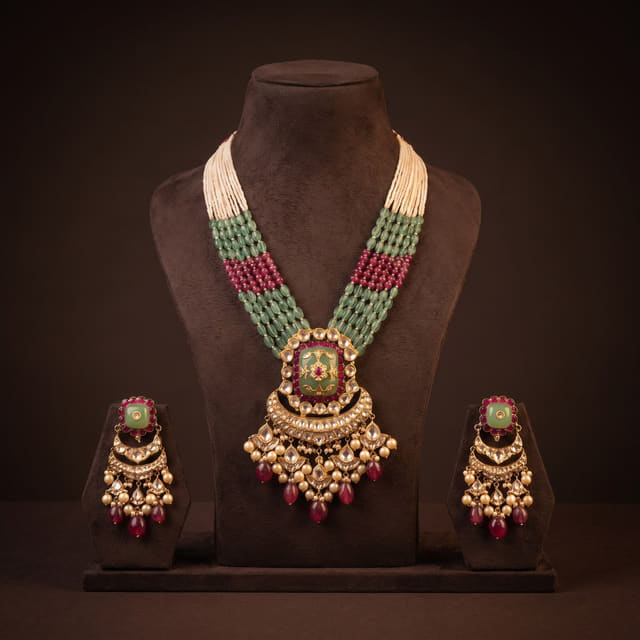 Jadau Emerald & Ruby Set