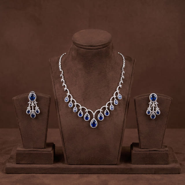 Sapphire Pear Set